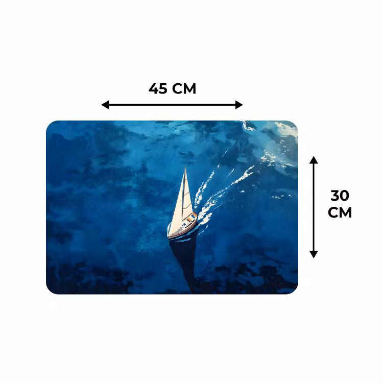 Placemat - 6 pieces - Sailboat - Water - Abstract - Shadow — 3