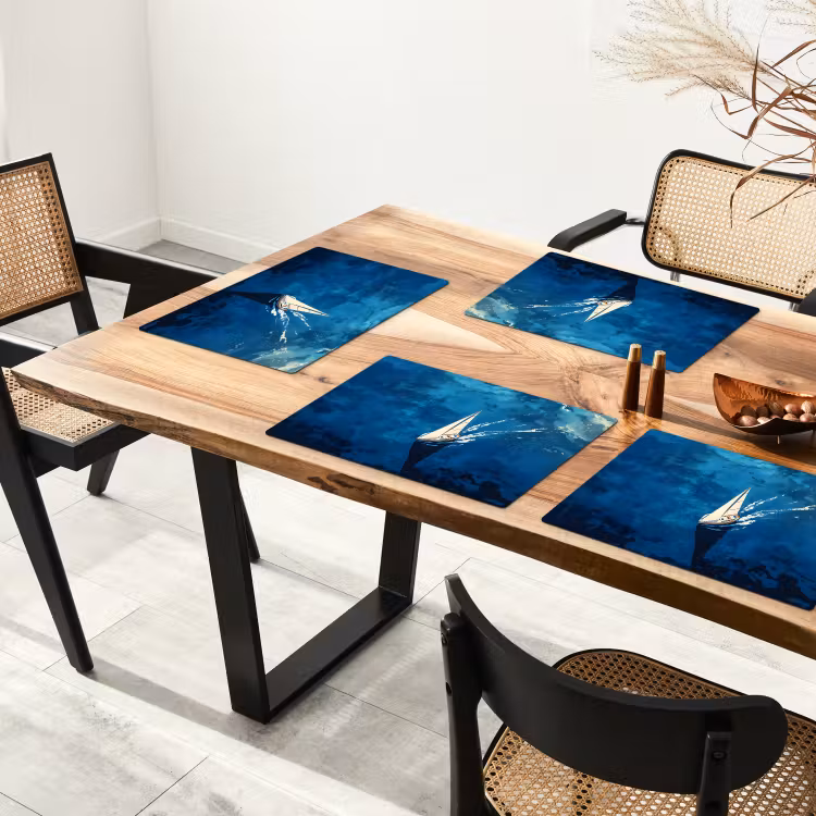 Placemat - 6 pieces - Sailboat - Water - Abstract - Shadow — 4