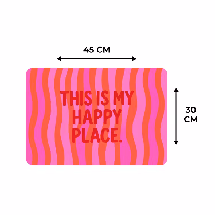 Placemat - 6 pieces - Text - Modern - Colorful — 3