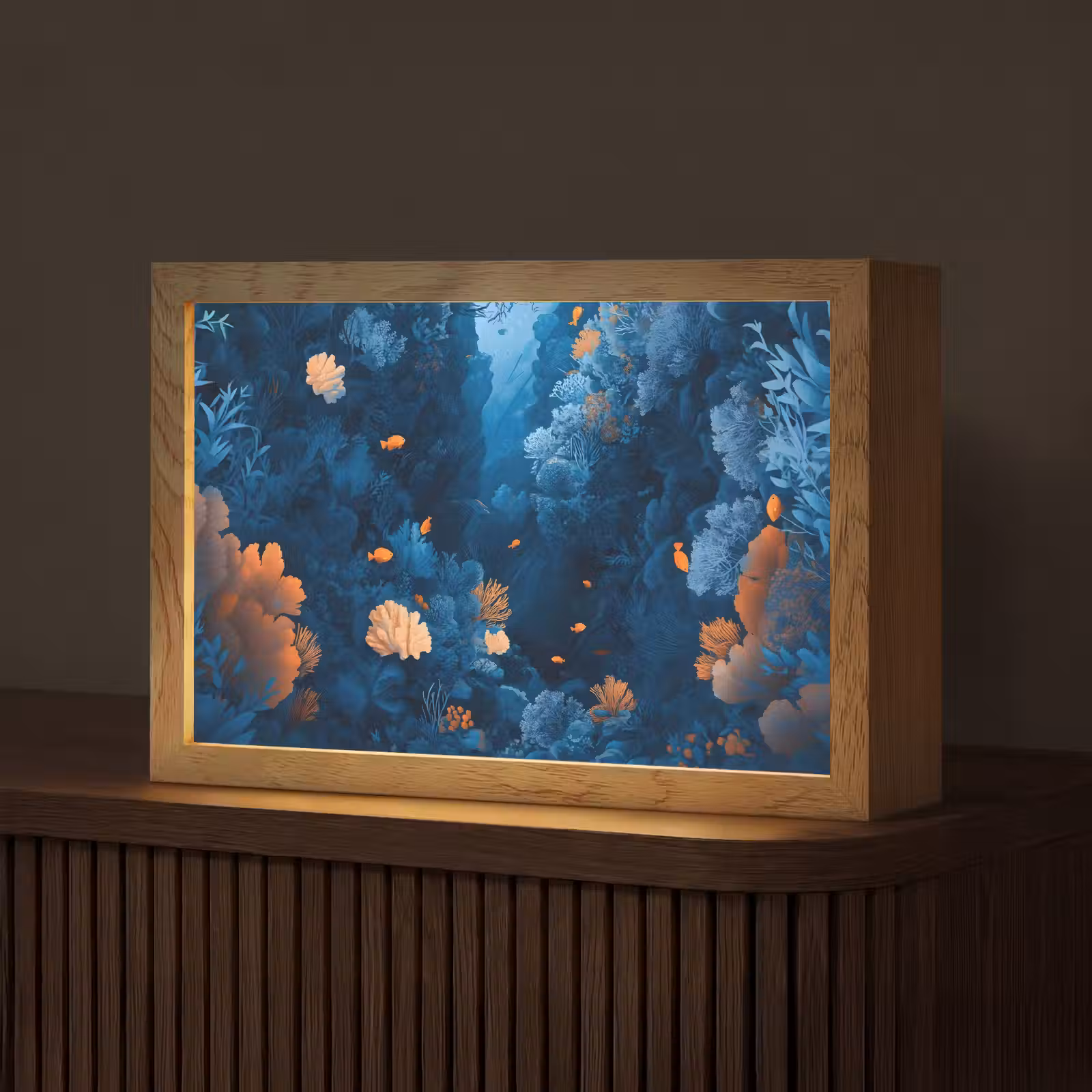 Table Lamp - Coral reef - Fish - Ocean - Blue — 1