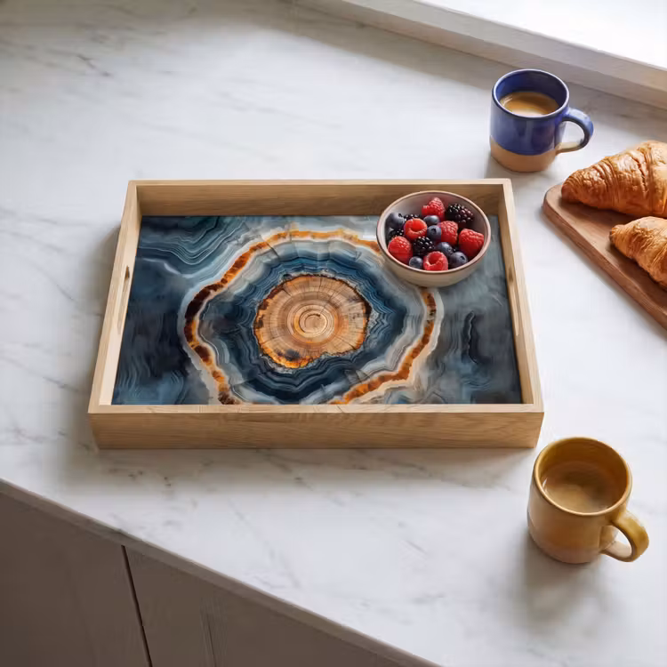 Tray - Circle - Rings - Stone - Shades — 3