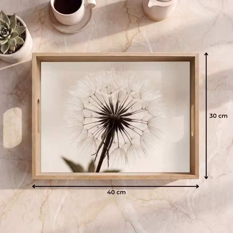 Tray - Dandelion - Minimalist - White — 7