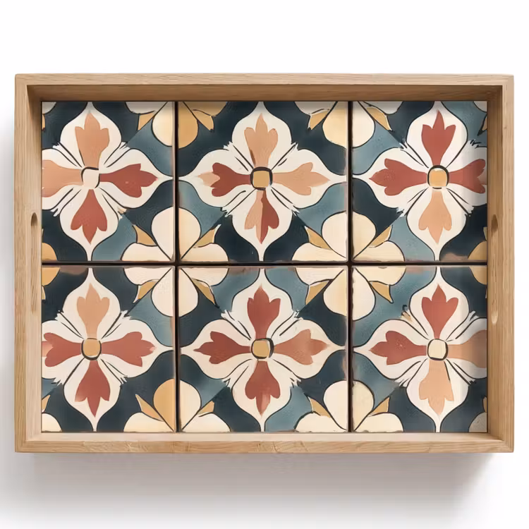 Tray - Decoration - Tiles - Spanish - Vintage — 1