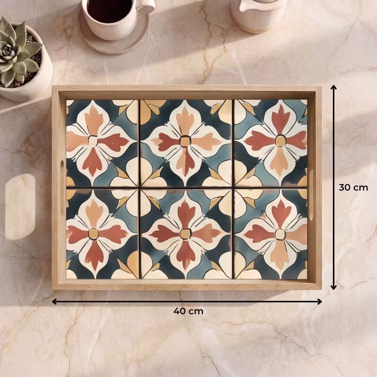 Tray - Decoration - Tiles - Spanish - Vintage — 7