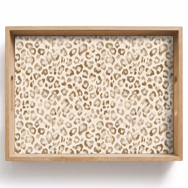 Tray - Leopard - Classic - Beige — 1
