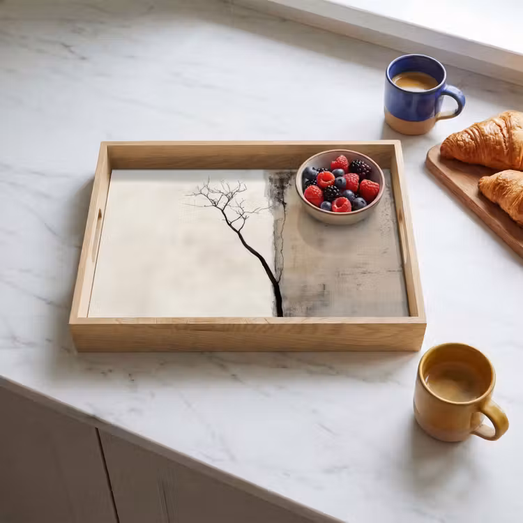 Tray - Wabi sabi - Plant - Beige — 3