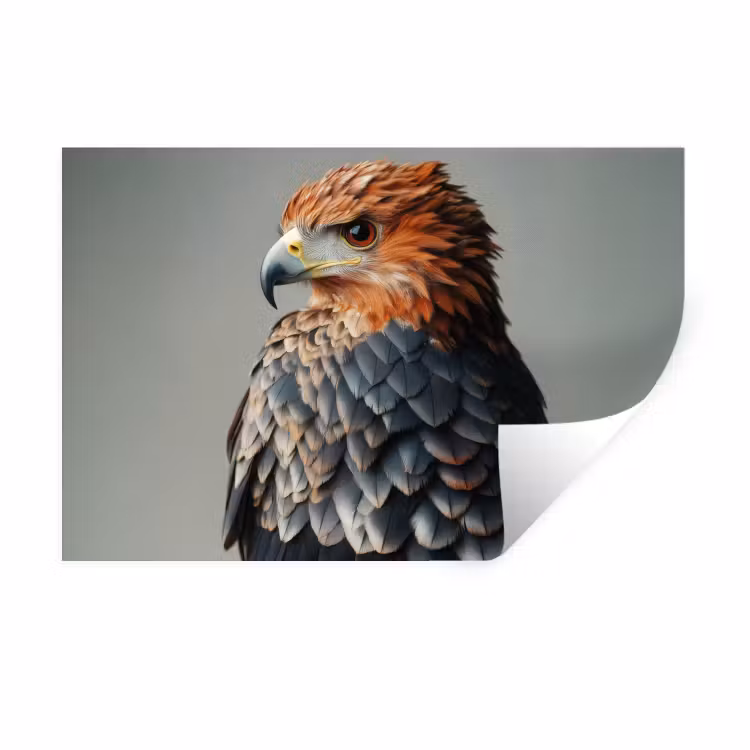 Wall Sticker - Bird - Realistic - Feathers - Brown — 1