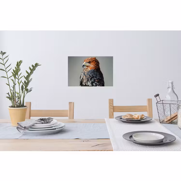 Wall Sticker - Bird - Realistic - Feathers - Brown — 3