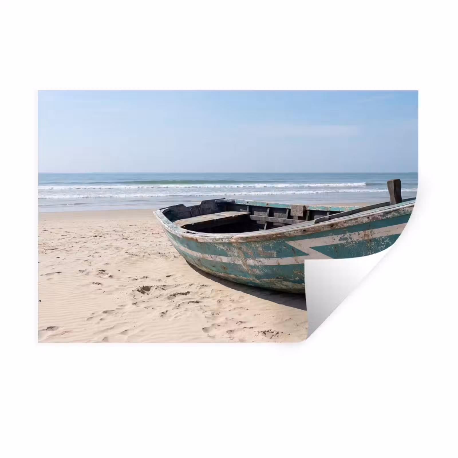 Wall Sticker - Boat - Sandy beach - Sea — 1
