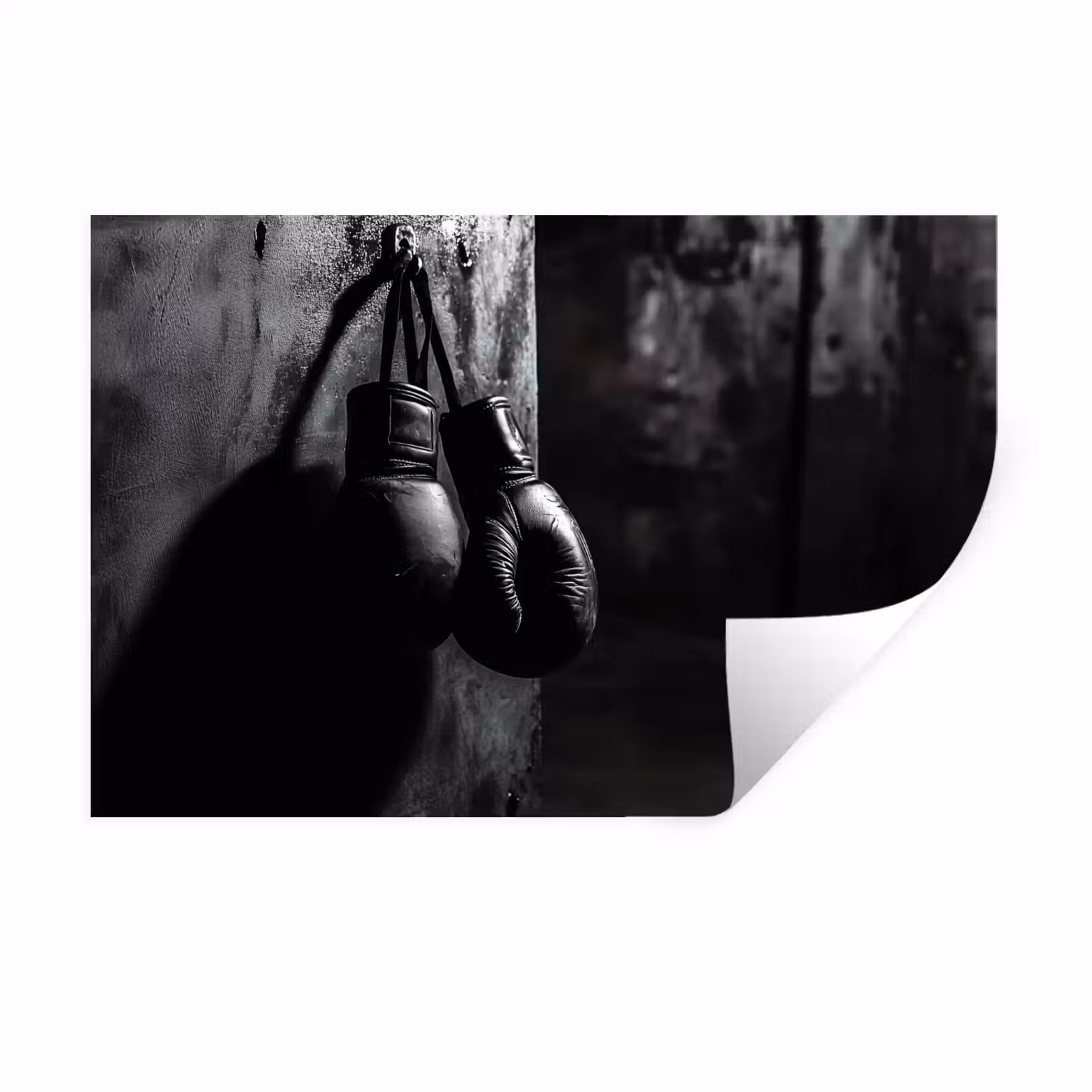 Wall Sticker - Boxing gloves - Wall - Dark - Black — 1