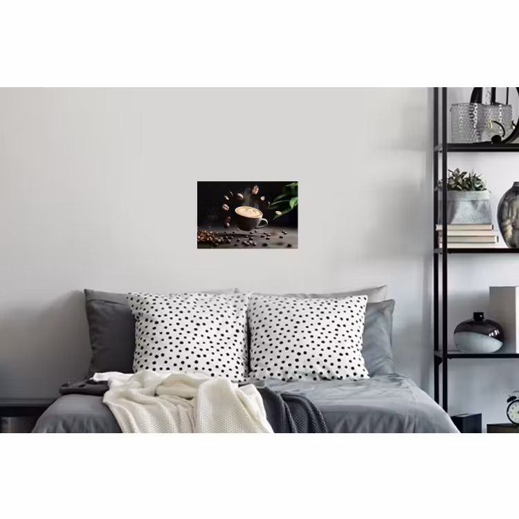 Wall Sticker - Cappuccino - Cup - Beans - Brown — 5