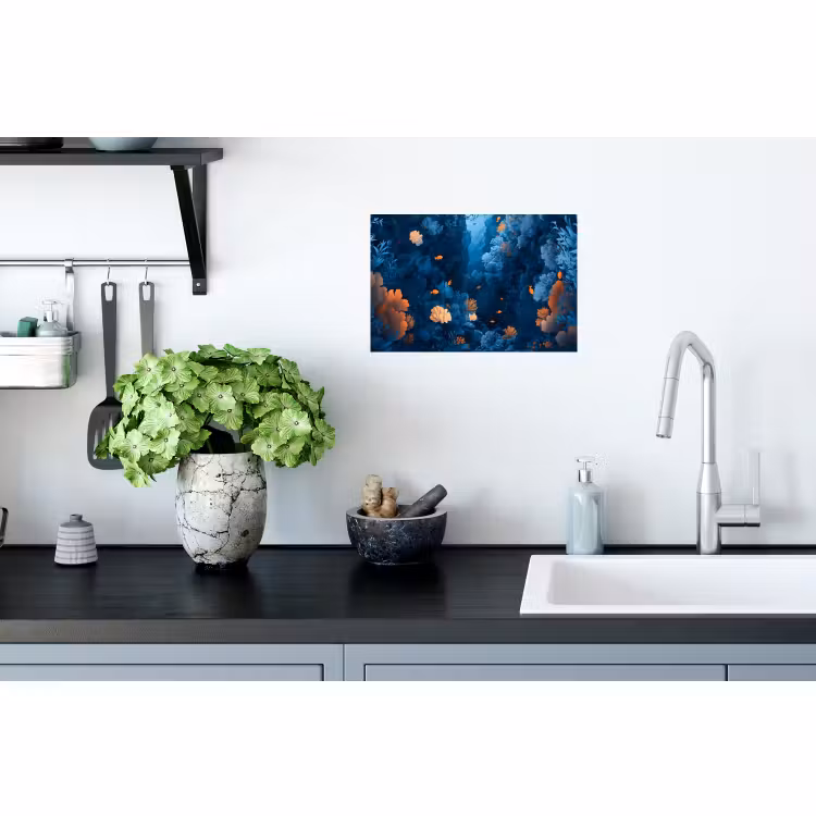 Wall Sticker - Coral reef - Fish - Ocean - Blue — 2