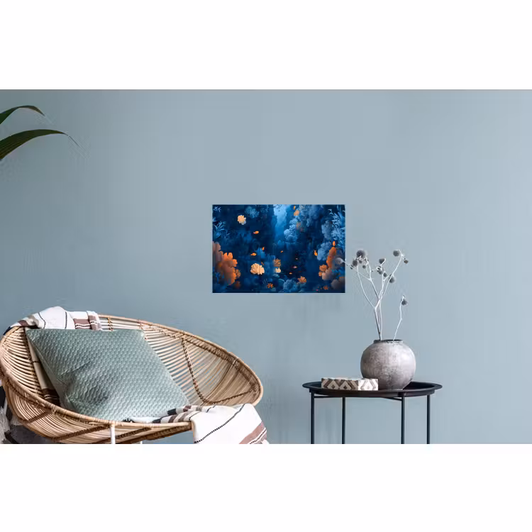 Wall Sticker - Coral reef - Fish - Ocean - Blue — 4