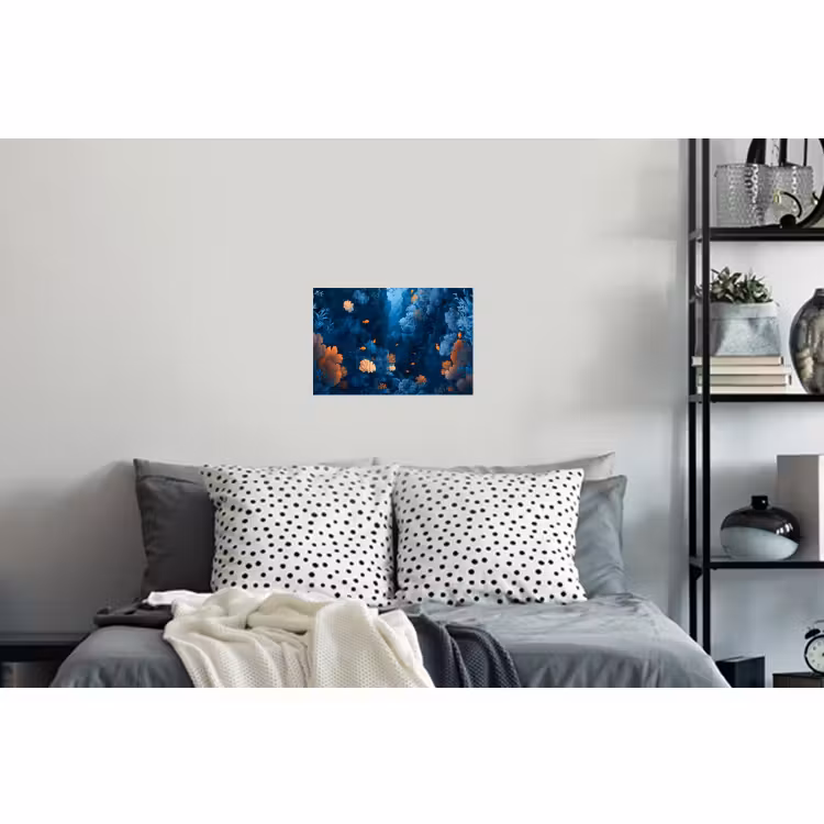 Wall Sticker - Coral reef - Fish - Ocean - Blue — 5