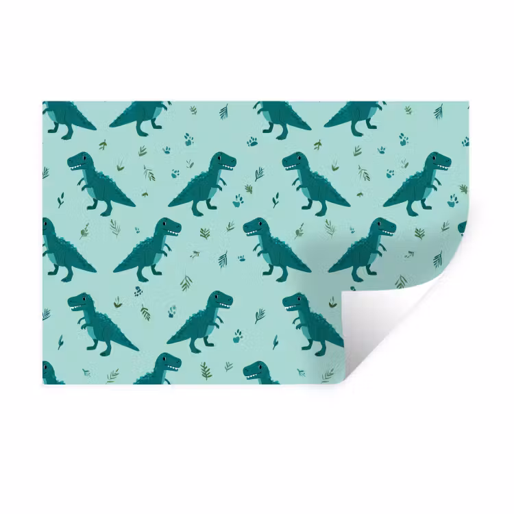 Wall Sticker - Dark green - Dinosaurs - Prints - Leaves — 1