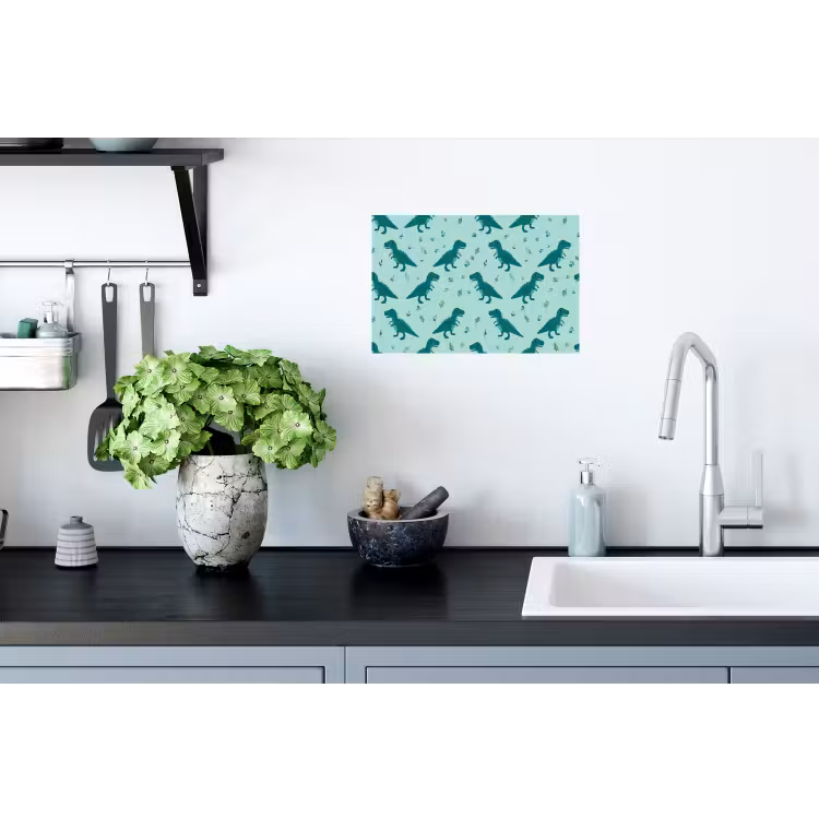 Wall Sticker - Dark green - Dinosaurs - Prints - Leaves — 2
