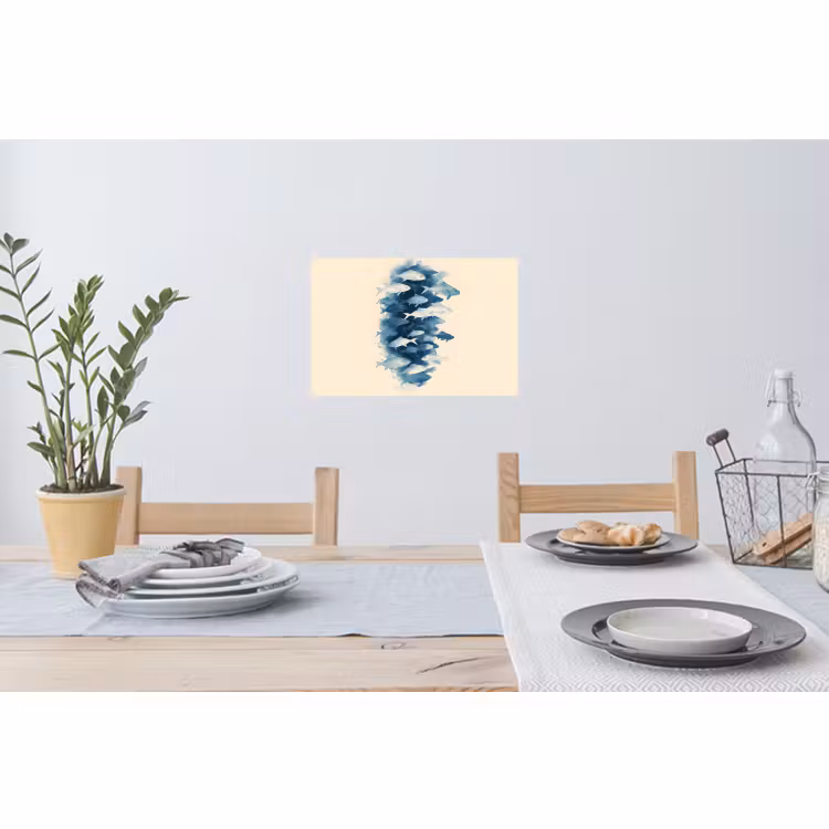 Wall Sticker - Pisces - Minimalist - Blue — 3