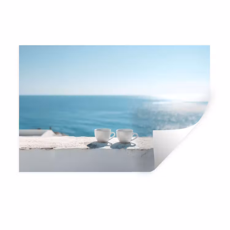 Wall Sticker - Sea - Coffee cups - Summers — 1