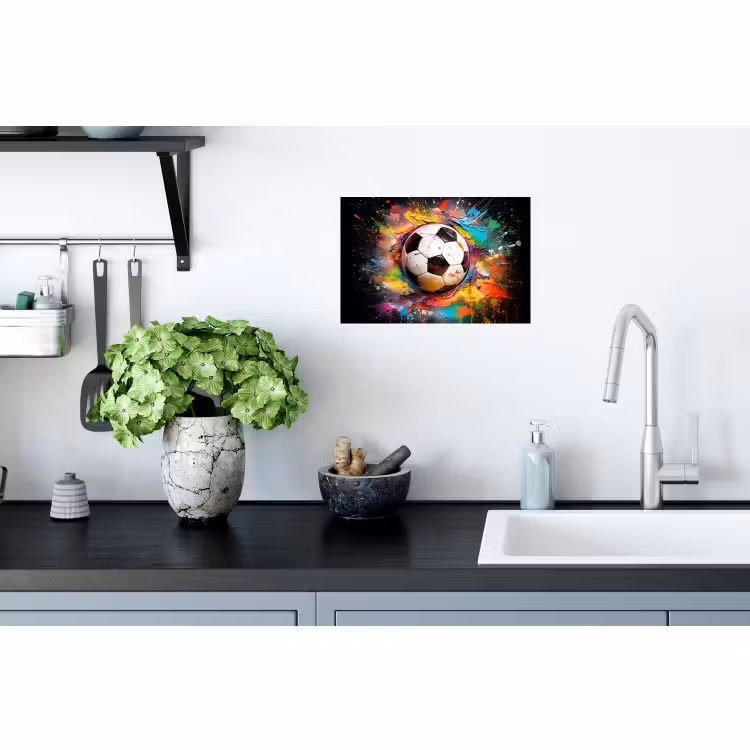 Wall Sticker - Soccer - Paint - Colors - Black - White — 2