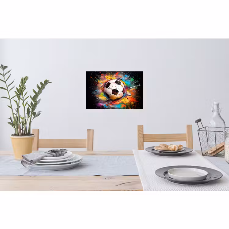 Wall Sticker - Soccer - Paint - Colors - Black - White — 3