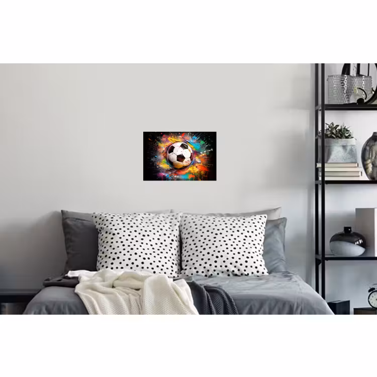 Wall Sticker - Soccer - Paint - Colors - Black - White — 5