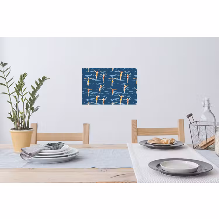 Wall Sticker - Swimmers Retro - Blue — 3
