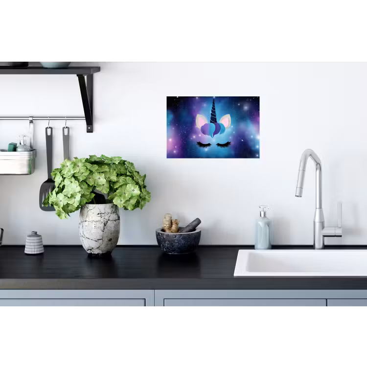 Wall Sticker - Unicorn - Stars - Blue — 2