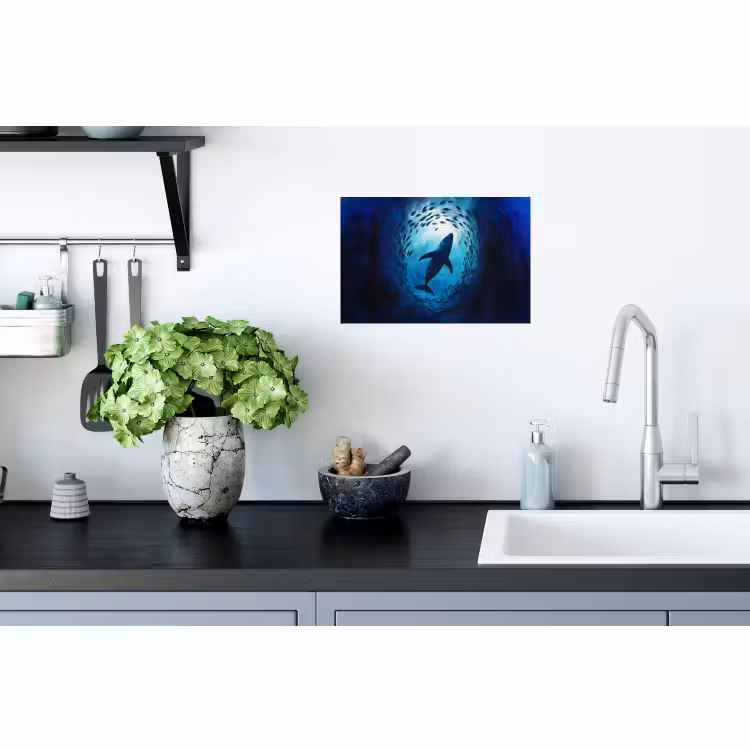 Wall Sticker - Whale - Fish - Dark Blue — 2