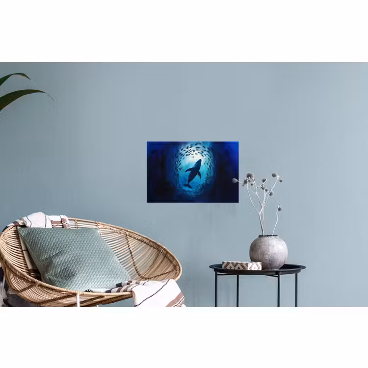 Wall Sticker - Whale - Fish - Dark Blue — 4