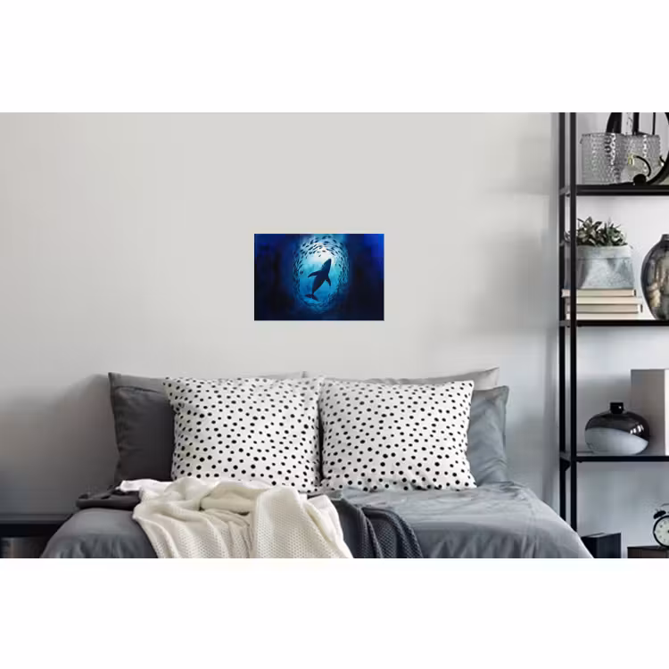 Wall Sticker - Whale - Fish - Dark Blue — 5
