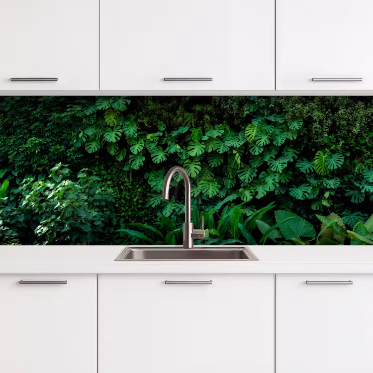 Kitchen Wall Splashback - Nature - Forest - Green - Monstera — 3