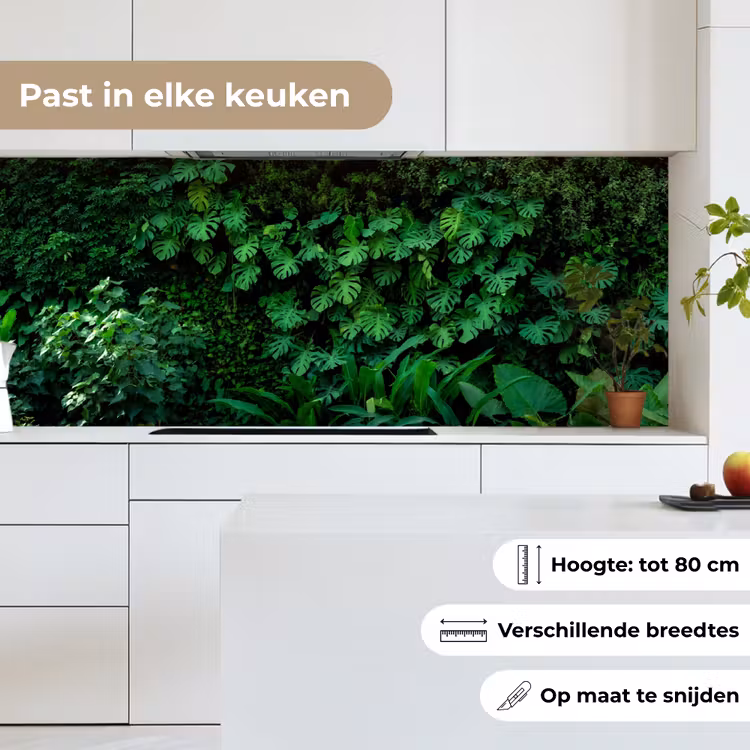 Kitchen Wall Splashback - Nature - Forest - Green - Monstera — 5