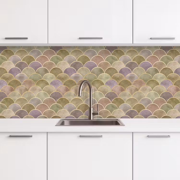 Kitchen Wall Splashback - Soft - Gold - Colorful — 3
