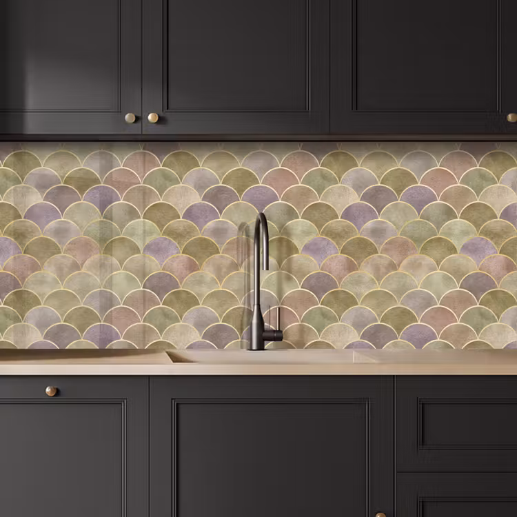 Kitchen Wall Splashback - Soft - Gold - Colorful — 4
