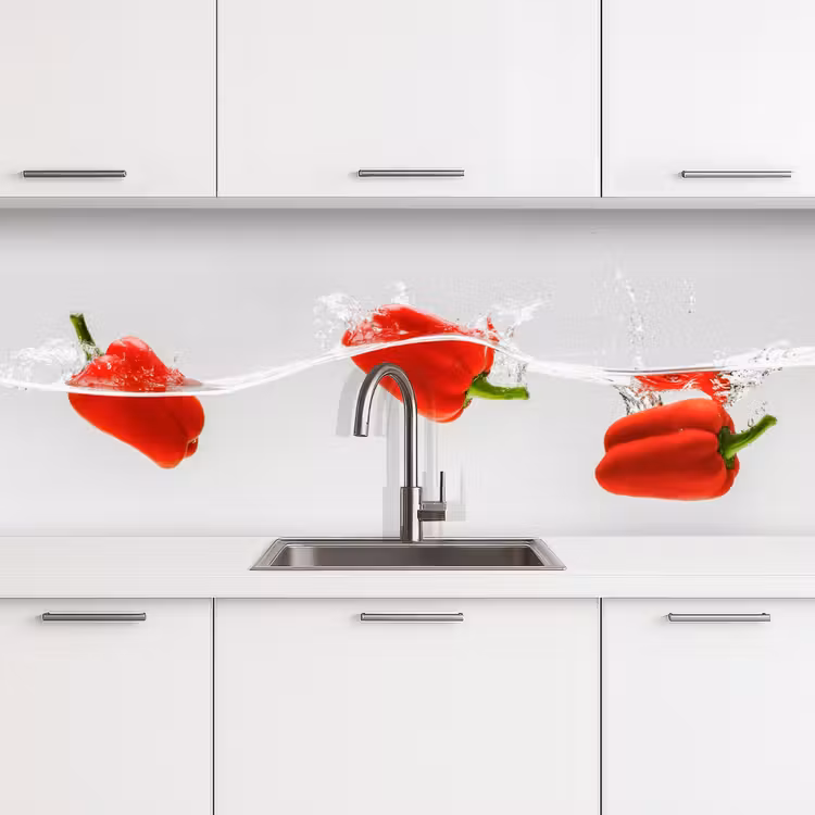 Kitchen Wall Splashback - Splash - Vegetable - Red — 3