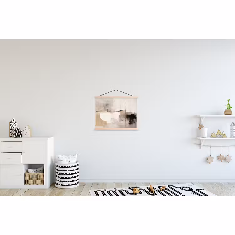 Hanging Poster - Abstract - Art - Gray — 3