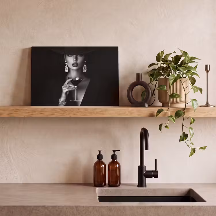 Canvas Print - Woman - Cocktail - Chic — 3