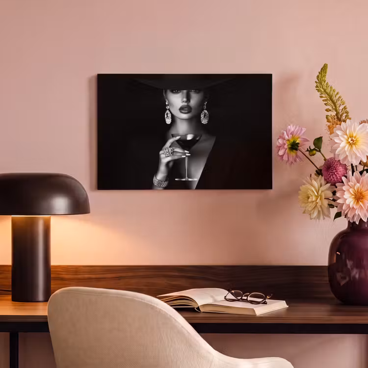 Canvas Print - Woman - Cocktail - Chic — 4