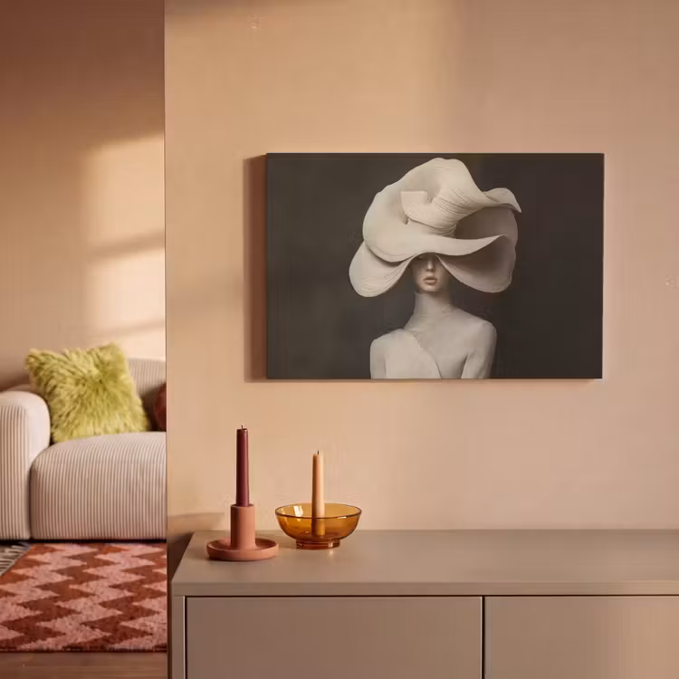Canvas Print - Modern - Woman - Hat — 2