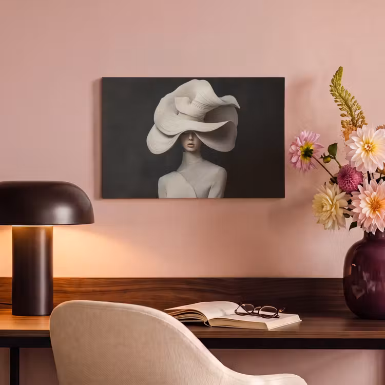 Canvas Print - Modern - Woman - Hat — 4