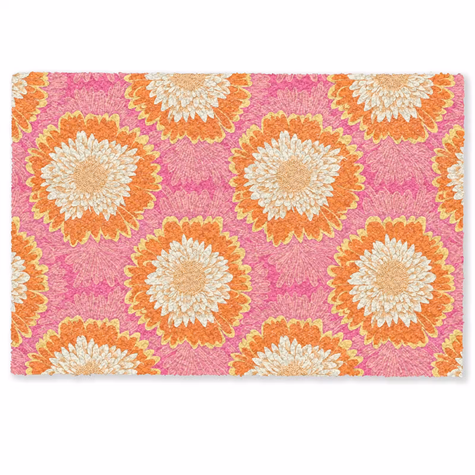 Doormat - Retro - Floral - Colorful — 1