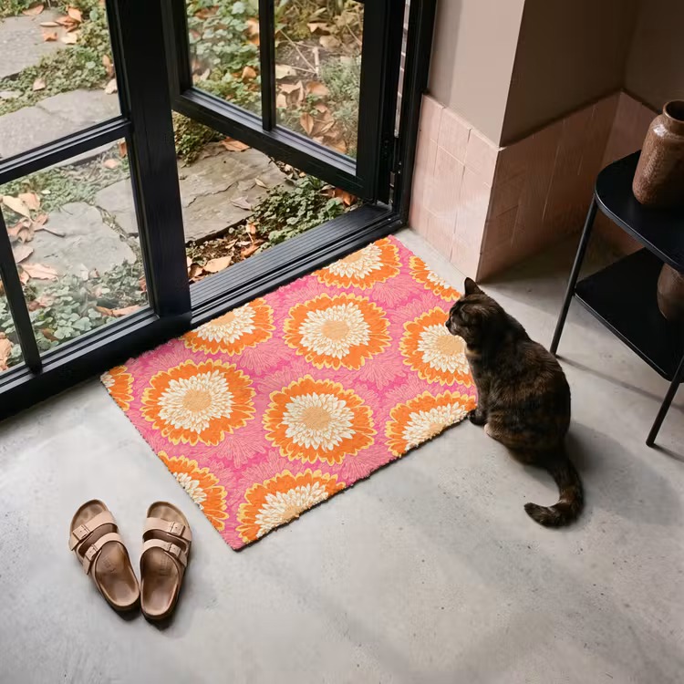 Doormat - Retro - Floral - Colorful — 2