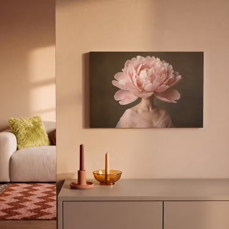 Canvas Print - Face - Rose - Pink — 2