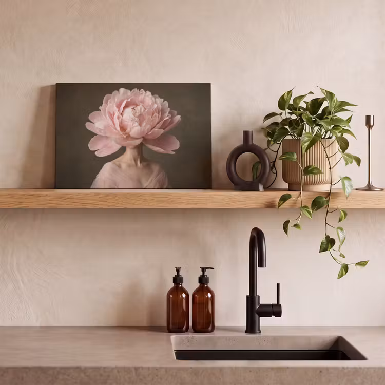 Canvas Print - Face - Rose - Pink — 3