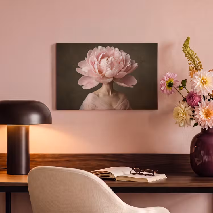 Canvas Print - Face - Rose - Pink — 4
