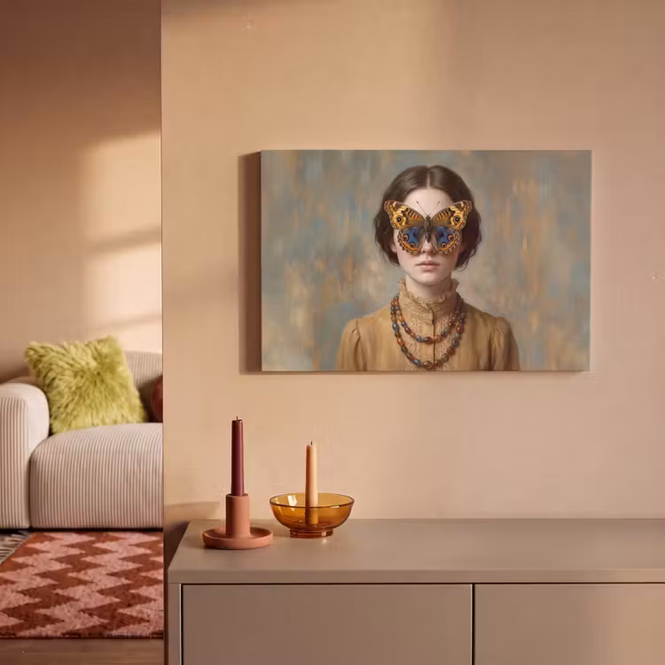 Canvas Print - Portrait - Butterfly - Colorful — 2