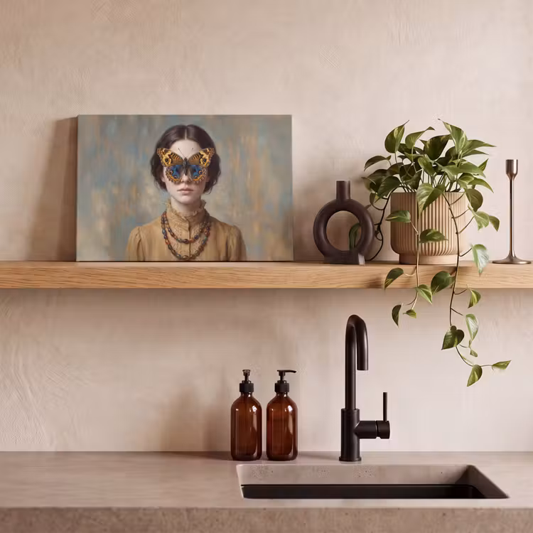 Canvas Print - Portrait - Butterfly - Colorful — 3