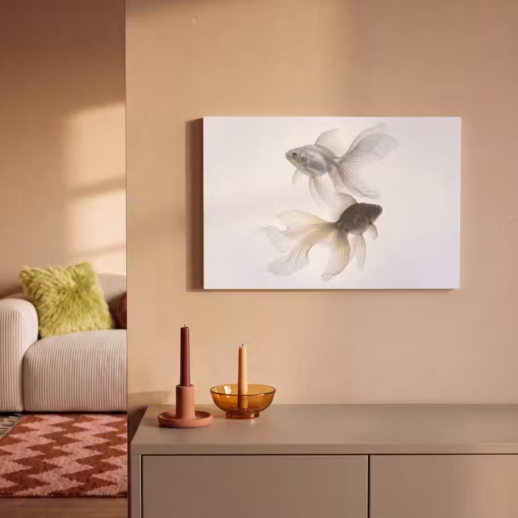 Canvas Print - Goldfish - Modern - White — 2