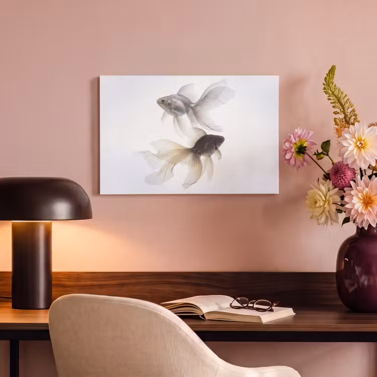 Canvas Print - Goldfish - Modern - White — 4