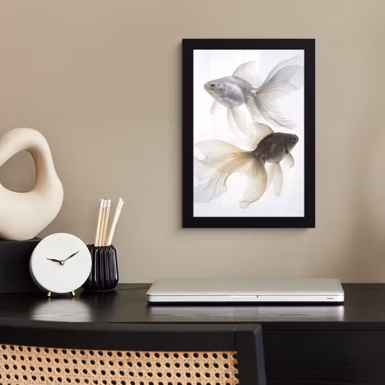 Photo Frame - Goldfish - Modern - White — 3